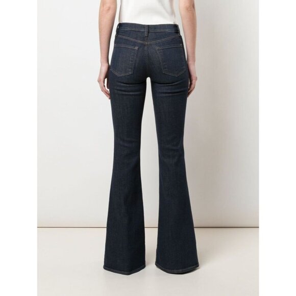 J BRAND Valentina Everlast Dark Rinse High Rise Flare Flared Jeans, Size 28 - Picture 3 of 16